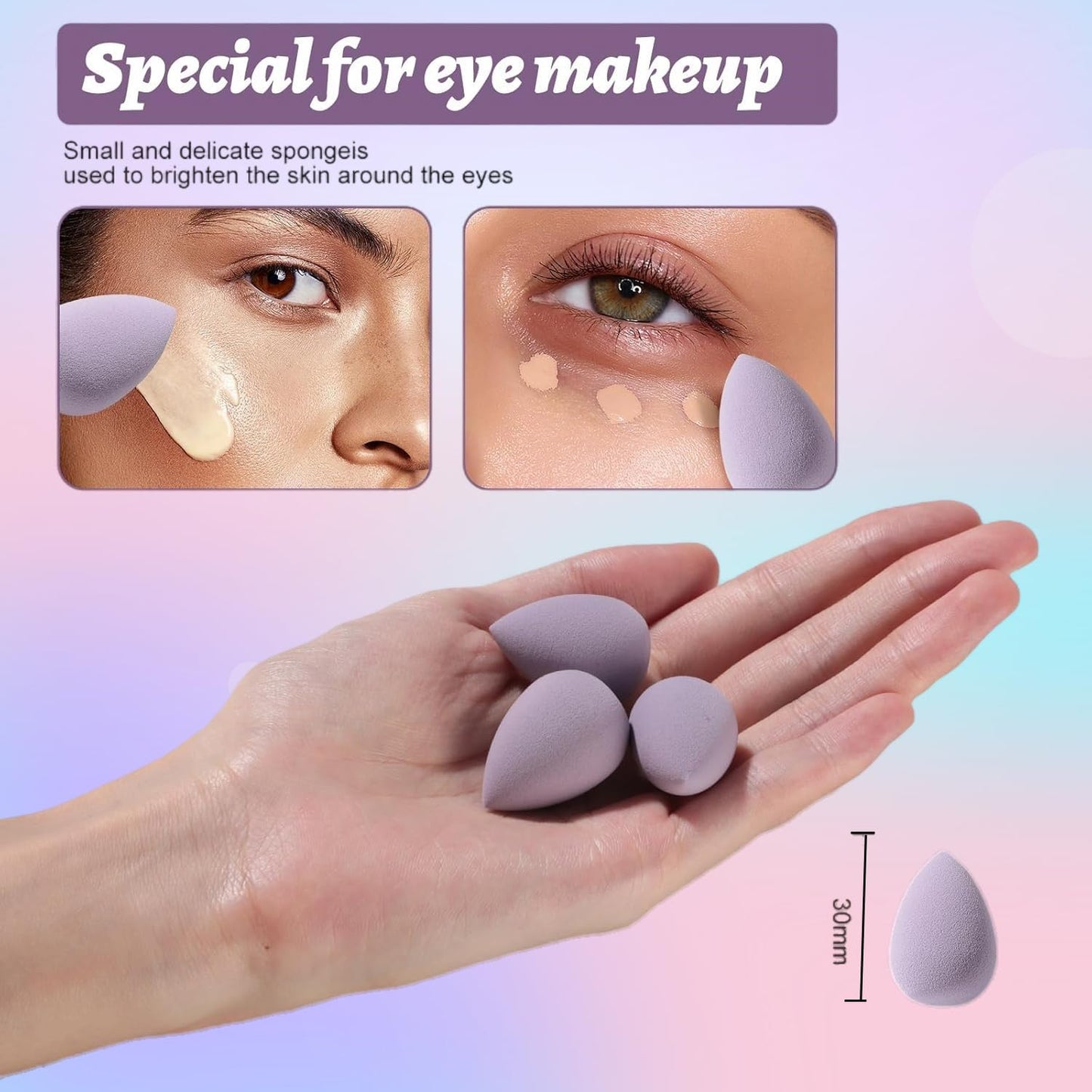 Makeup Sponge & Puff Set – Blending Tools for Foundation & Concealer