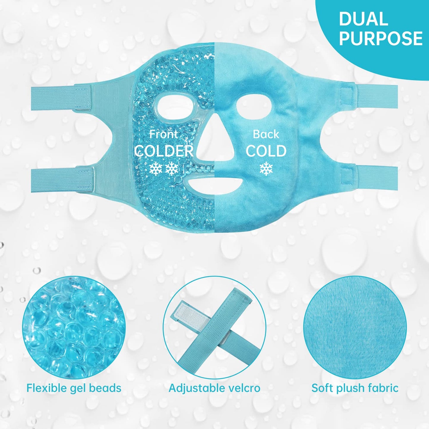 Reusable Hot & Cold Gel Face Mask